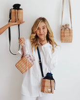 Mini Whicker bucket bag