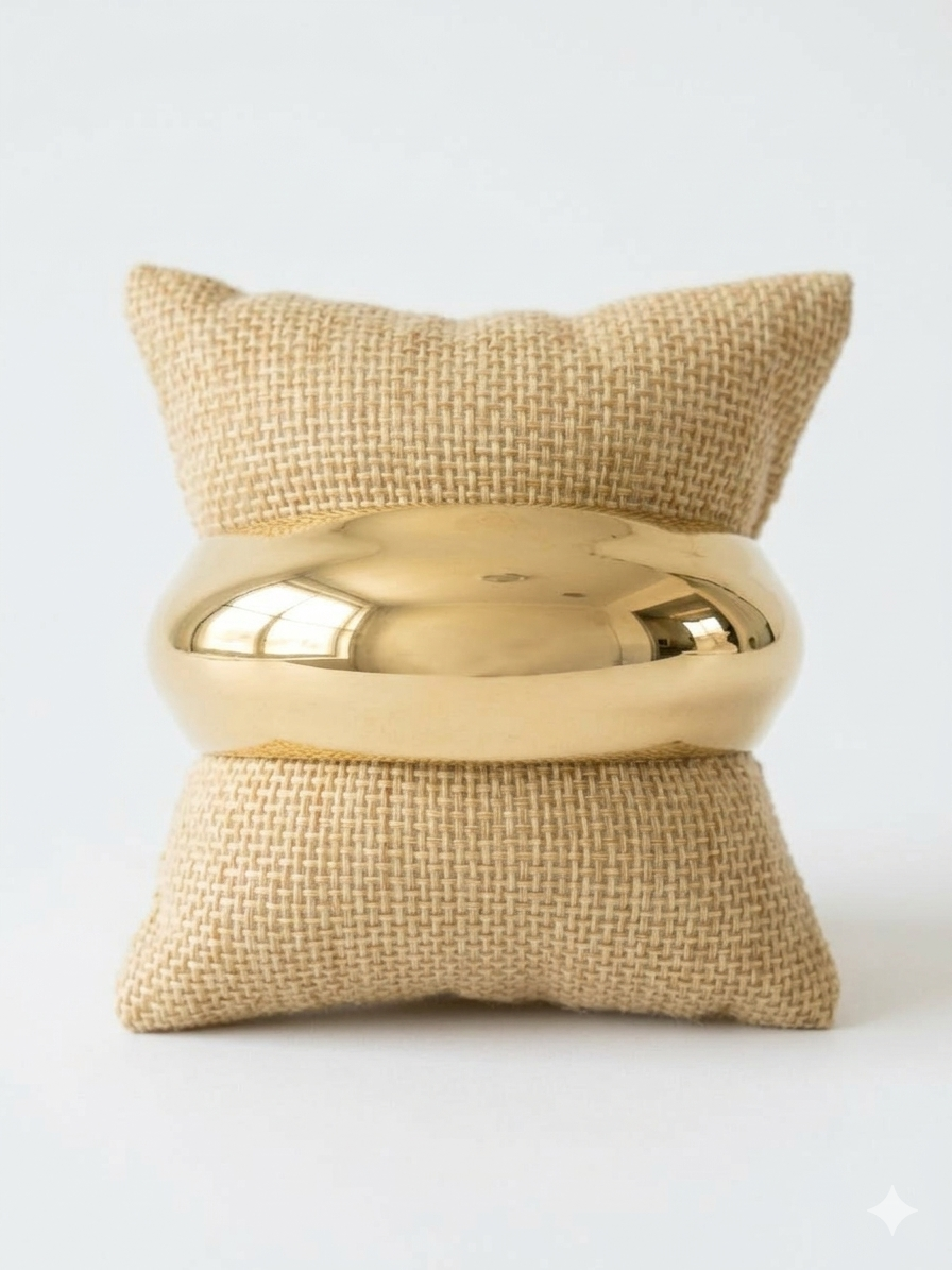 Gold Thick Bangle