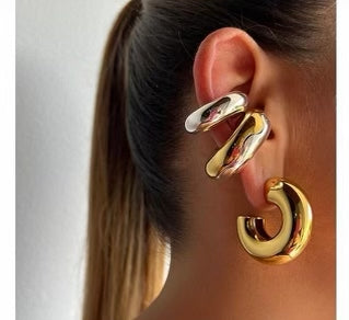Gold and Silver Ear Cuff