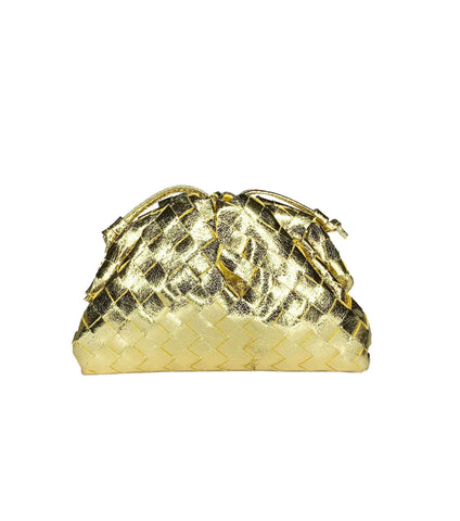 Woven Cloud Clutch