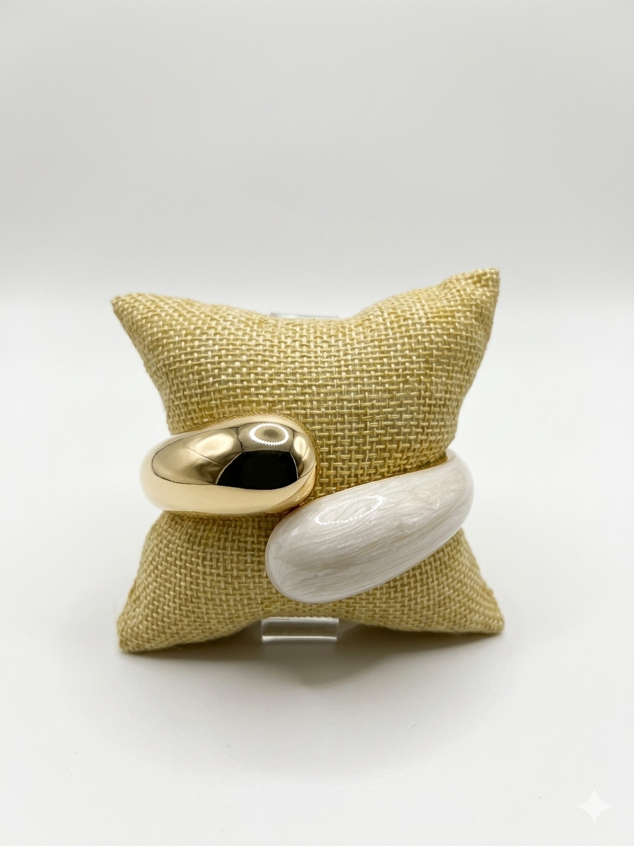 Two Tone Wrap Bangle