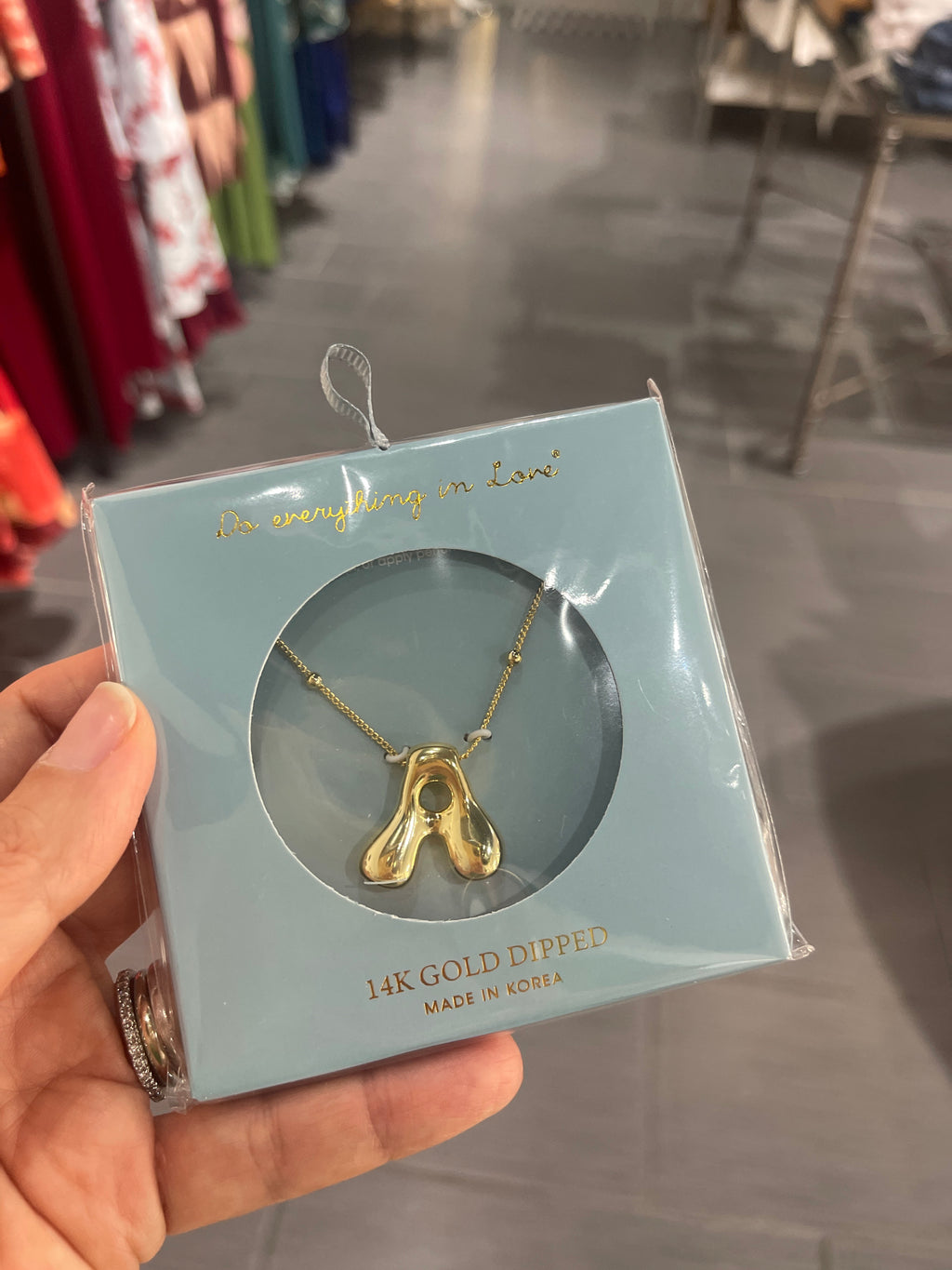 Bubble Letter Necklace