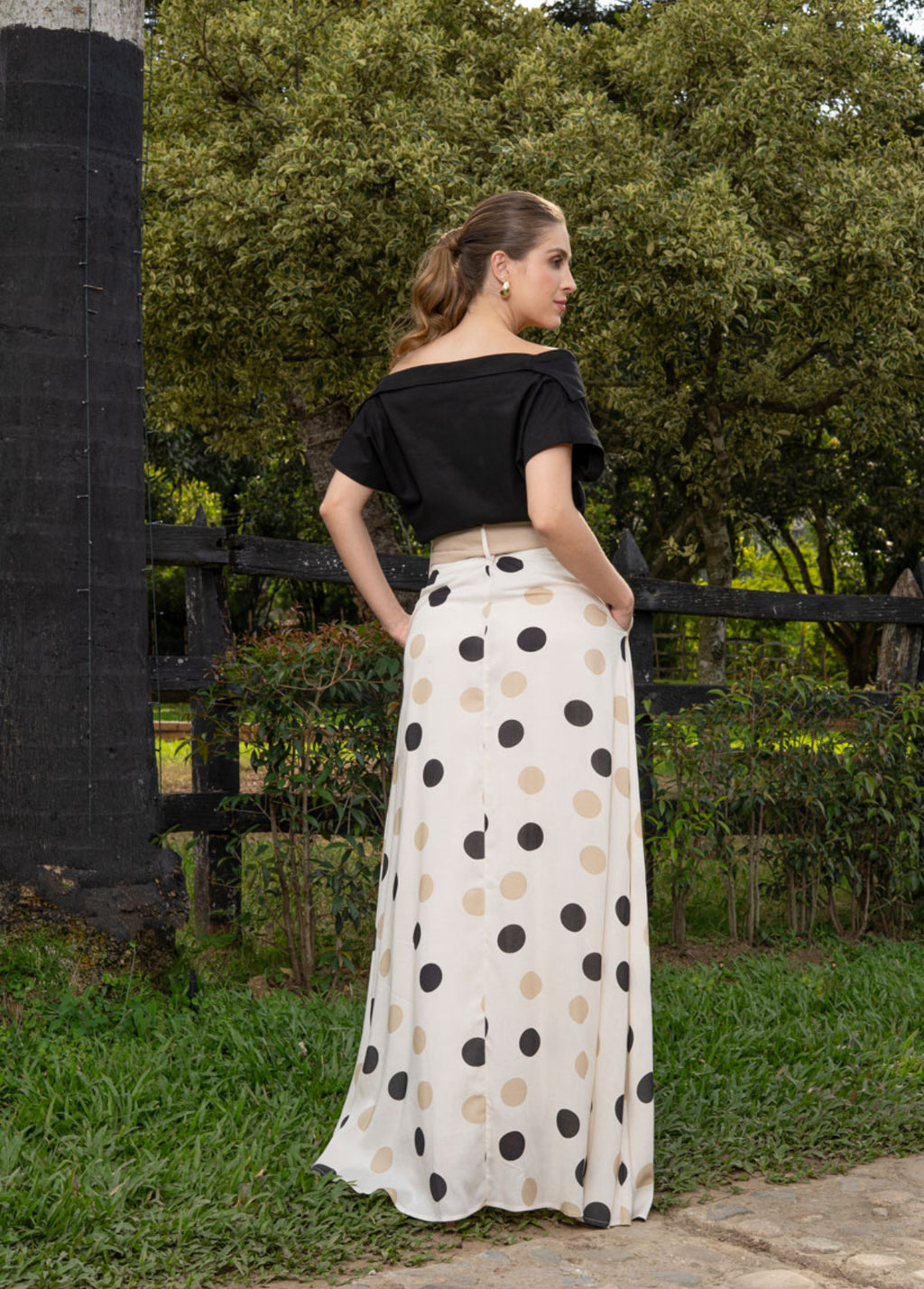 Julianne Black Skirt Set