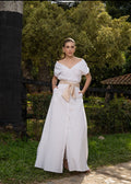 Julianne White Skirt Set
