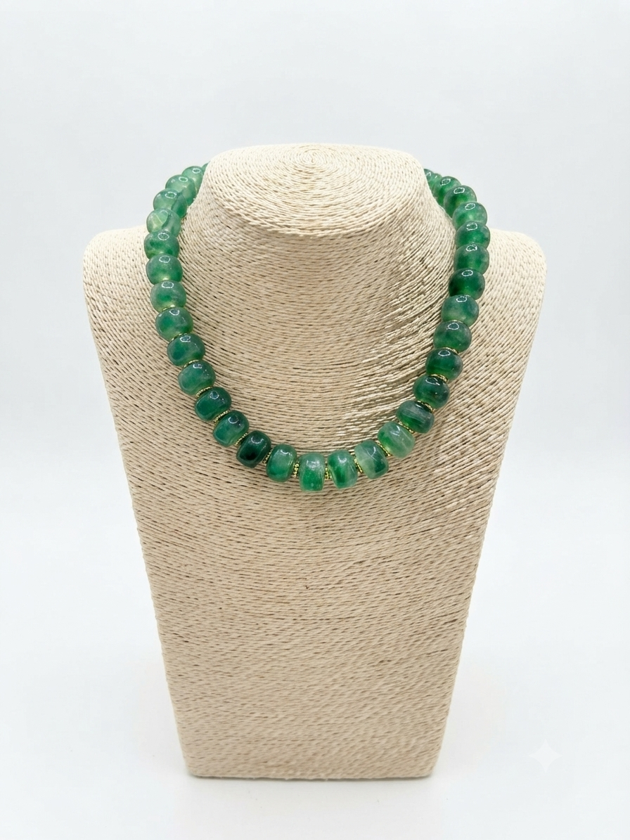 Beaded Necklaces with Gold Details