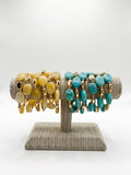 Stone and Gold Bracelets 2pcs set