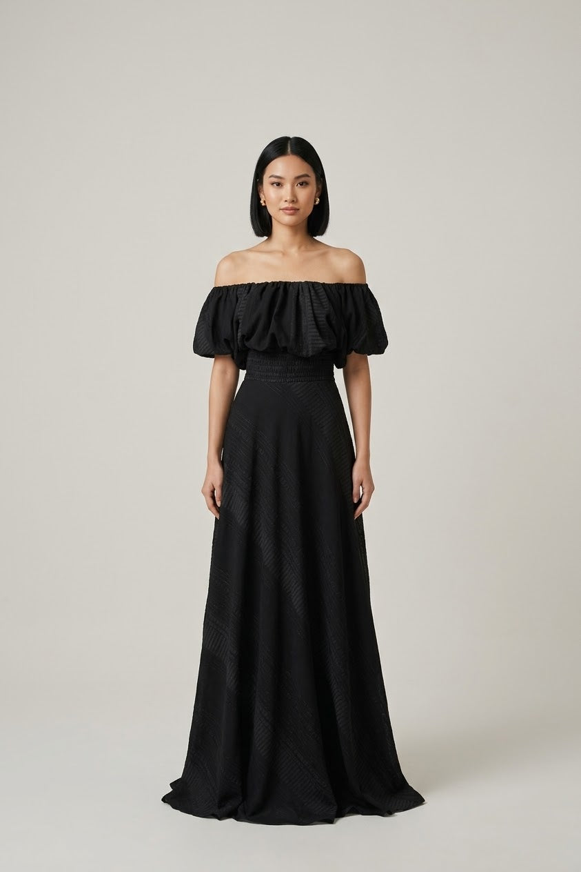 Lila Black Dress