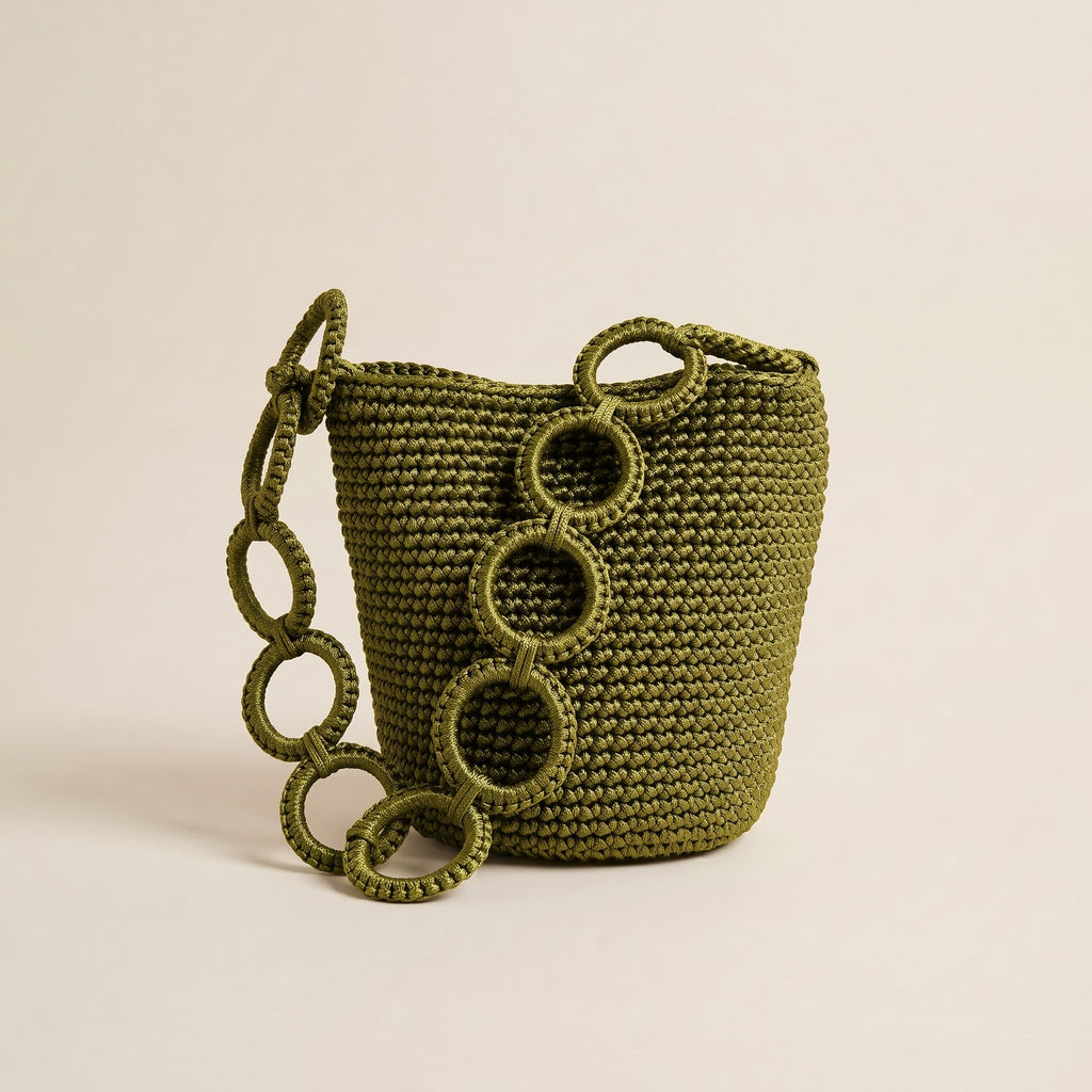Woven Bucket Bag