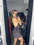 Velvet high Neck Dress