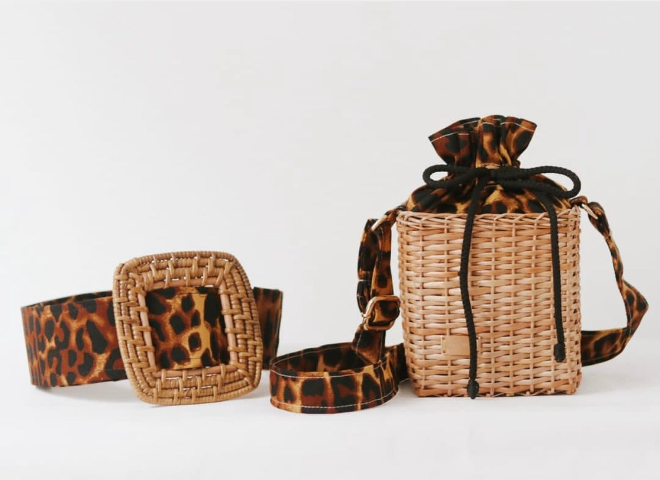 Mini Whicker bucket bag